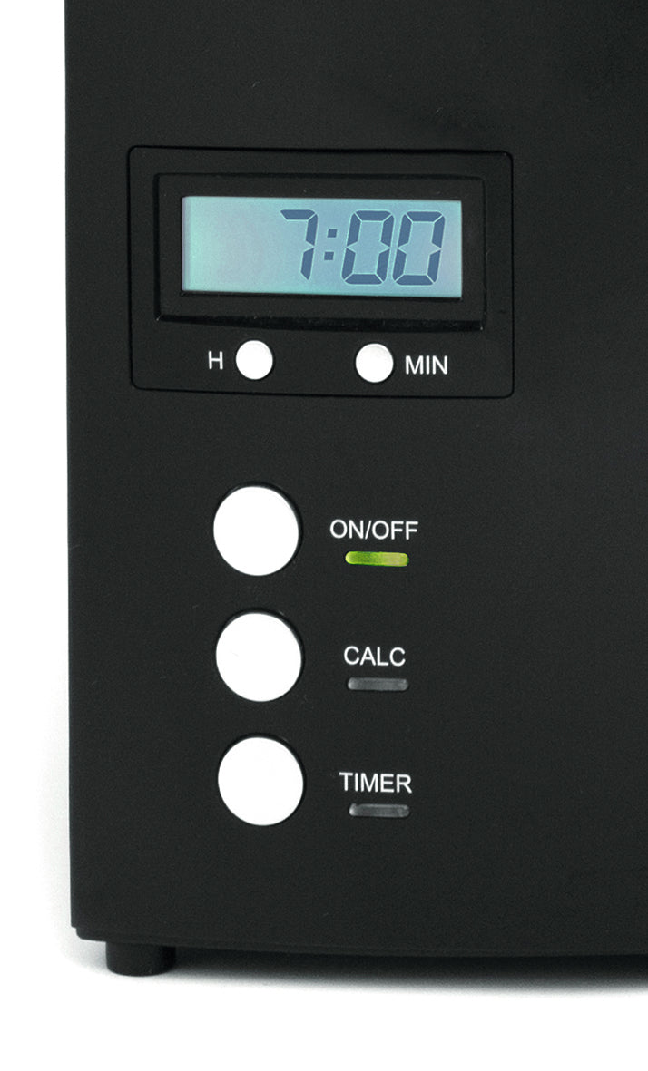 Melitta Optima Timer Filterkaffeemaschine – 8 Tassen, 1 l, Einwegfilter, Silber/Schwarz