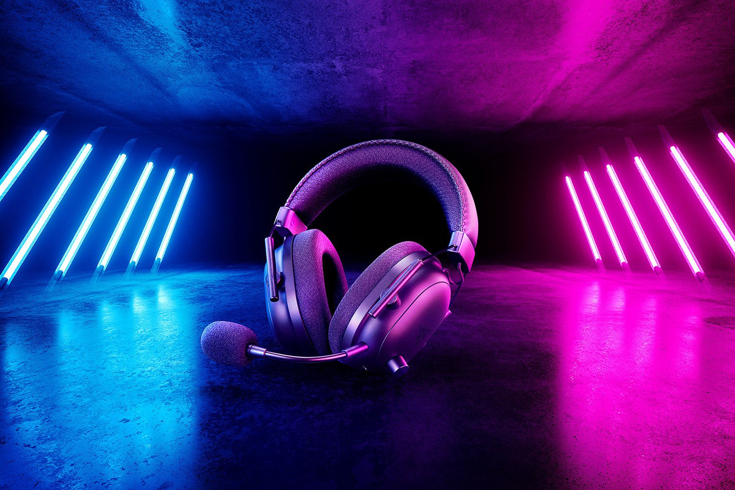 Razer Blackshark V2 Pro – Gaming-Headset – Bluetooth, Surround-Sound, abnehmbares Mikrofon – Schwarz – für PC – b