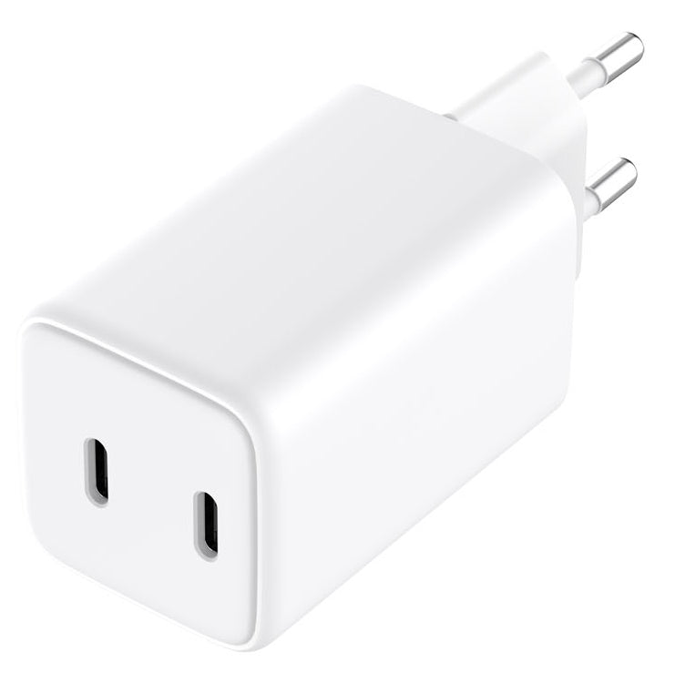 LMP 28320 USB-Ladegerät 65 W – USB-C×2 – PD 3.0, PPS, QC 4+, GaN, EU-Stecker (Typ C) – Weiss