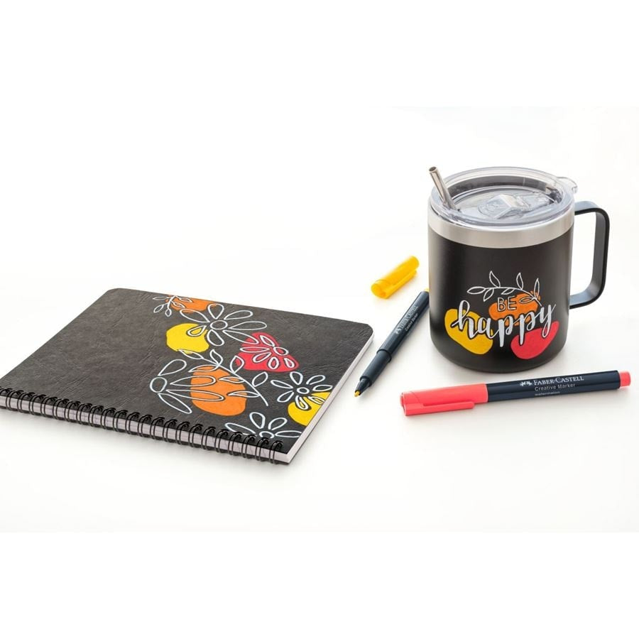 Faber-Castell Non-Permanent Marker Creative – Rundspitze 1,5 mm – Sortiert – Trocken abwischbar