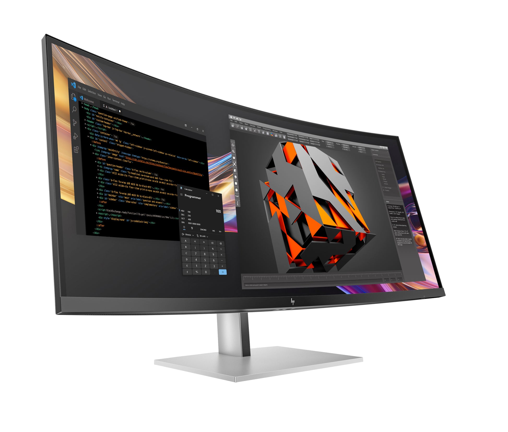 HP Series 7 Pro 738pu – Monitor, 37,5", WQHD+, Thunderbolt 4