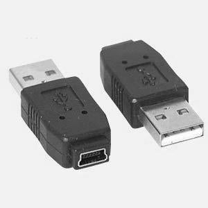 DeLOCK Adapter USB-A zu Mini-USB-B – USB 2.0 (480 Mbit/s), Schwarz