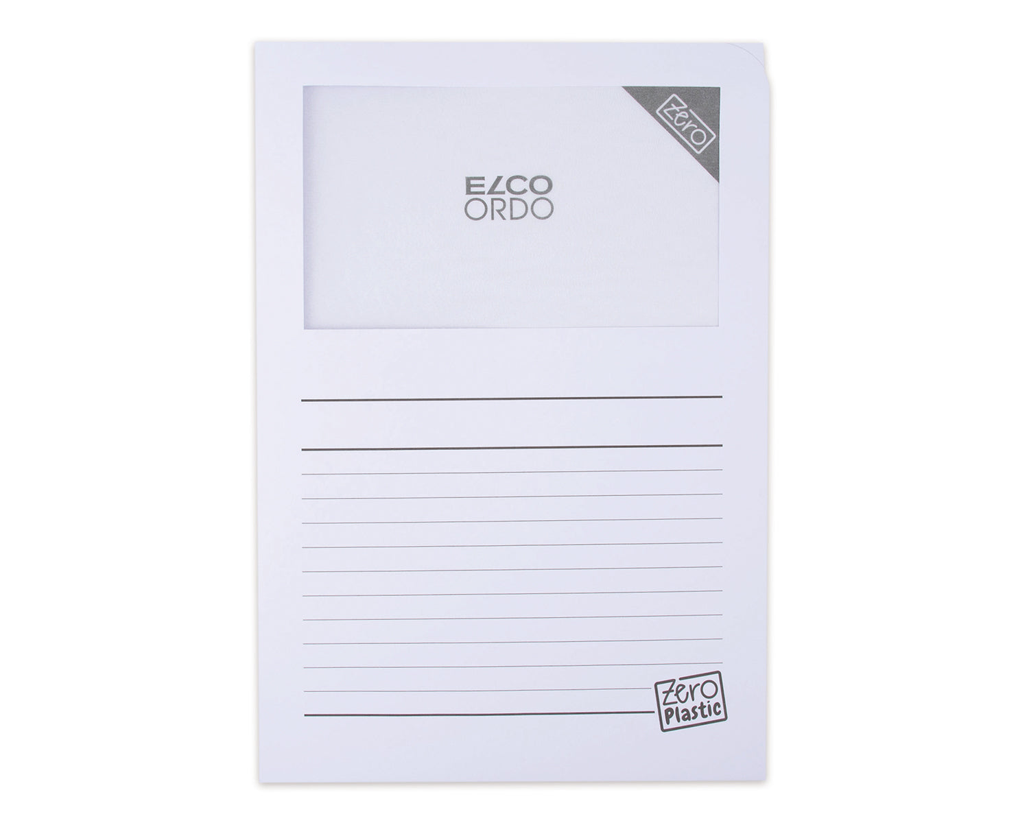 Elco Präsentationsmappe Ordo Zero, für A4, Sichtfenster – Papier – Weiss, 100er-Pack