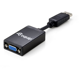Equip 133435 Adapter DisplayPort zu VGA – 1920 × 1200, 0,15 m, Schwarz