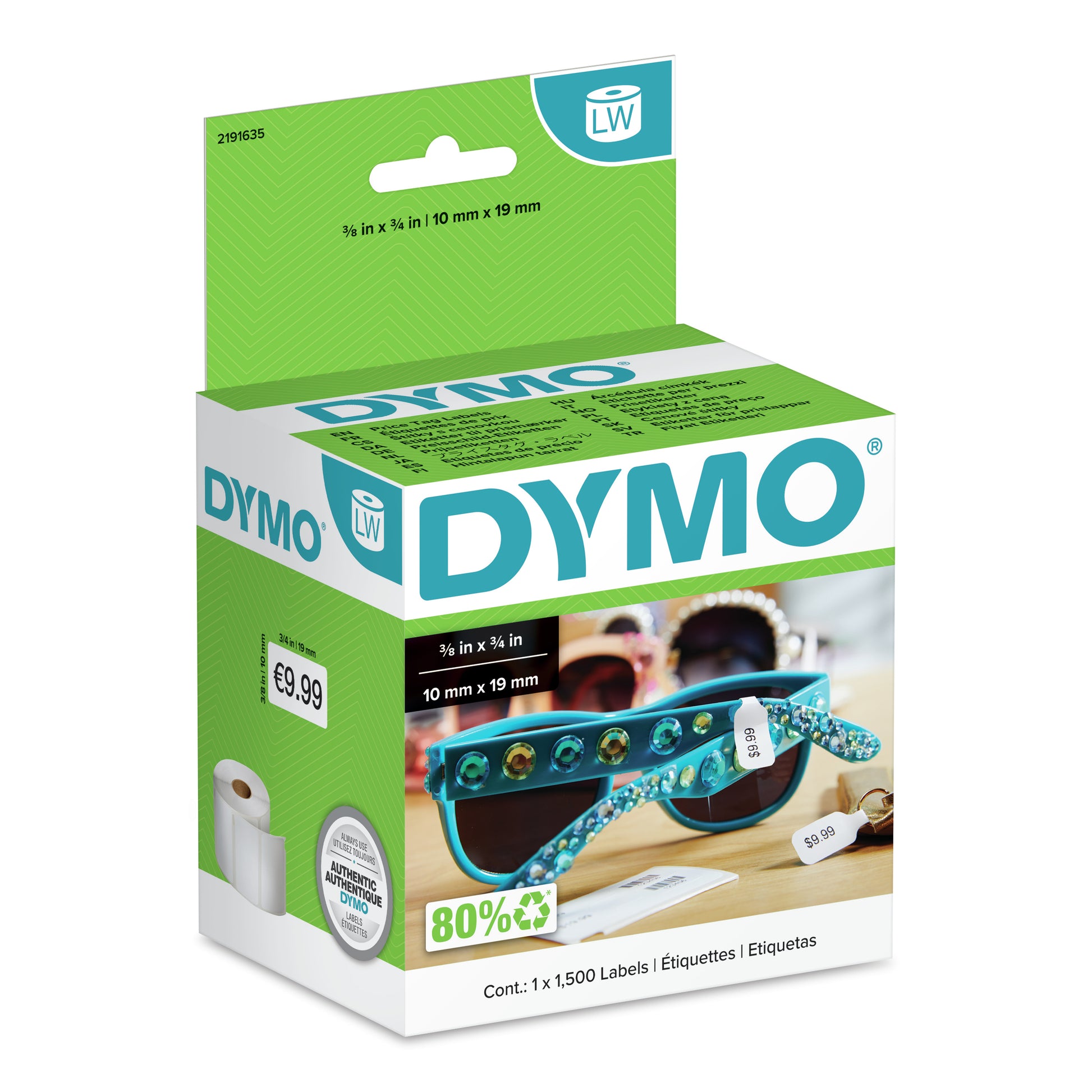 DYMO Druckeretiketten Dekorativ, weiss, für LabelWriter