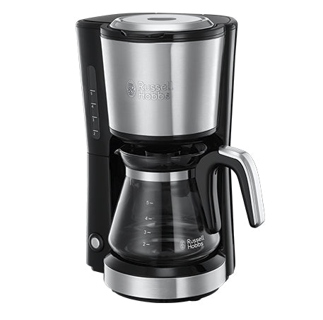 Russell Hobbs 24210-56 Filterkaffeemaschine – 5 Tassen, 0,6 l, Permanentfilter, schwarz/Edelstahl