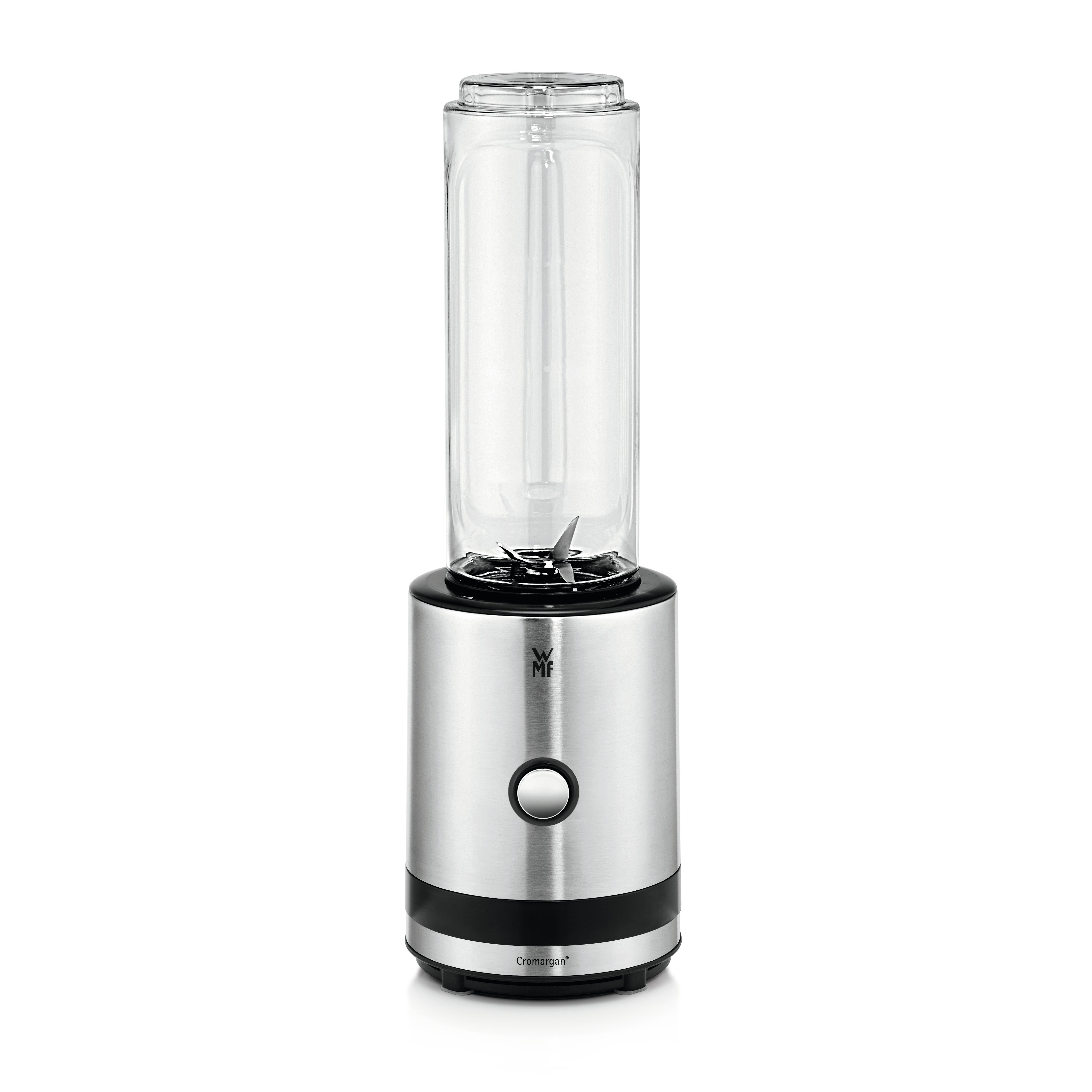 WMF Smoothie-Mixer KÜCHENminis 0416500011 – 0,6 l, 300 W, To-Go – silber/edelstahl