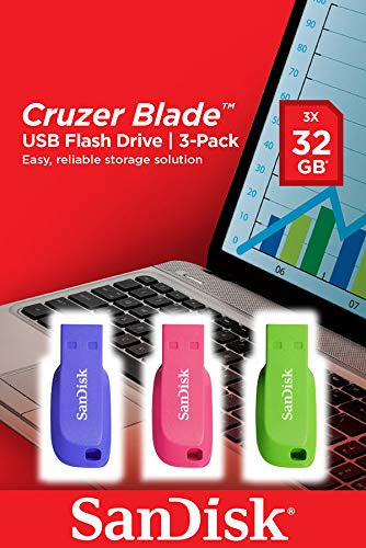 SanDisk Cruzer Blade USB-Stick – 32 GB, 3er-Pack