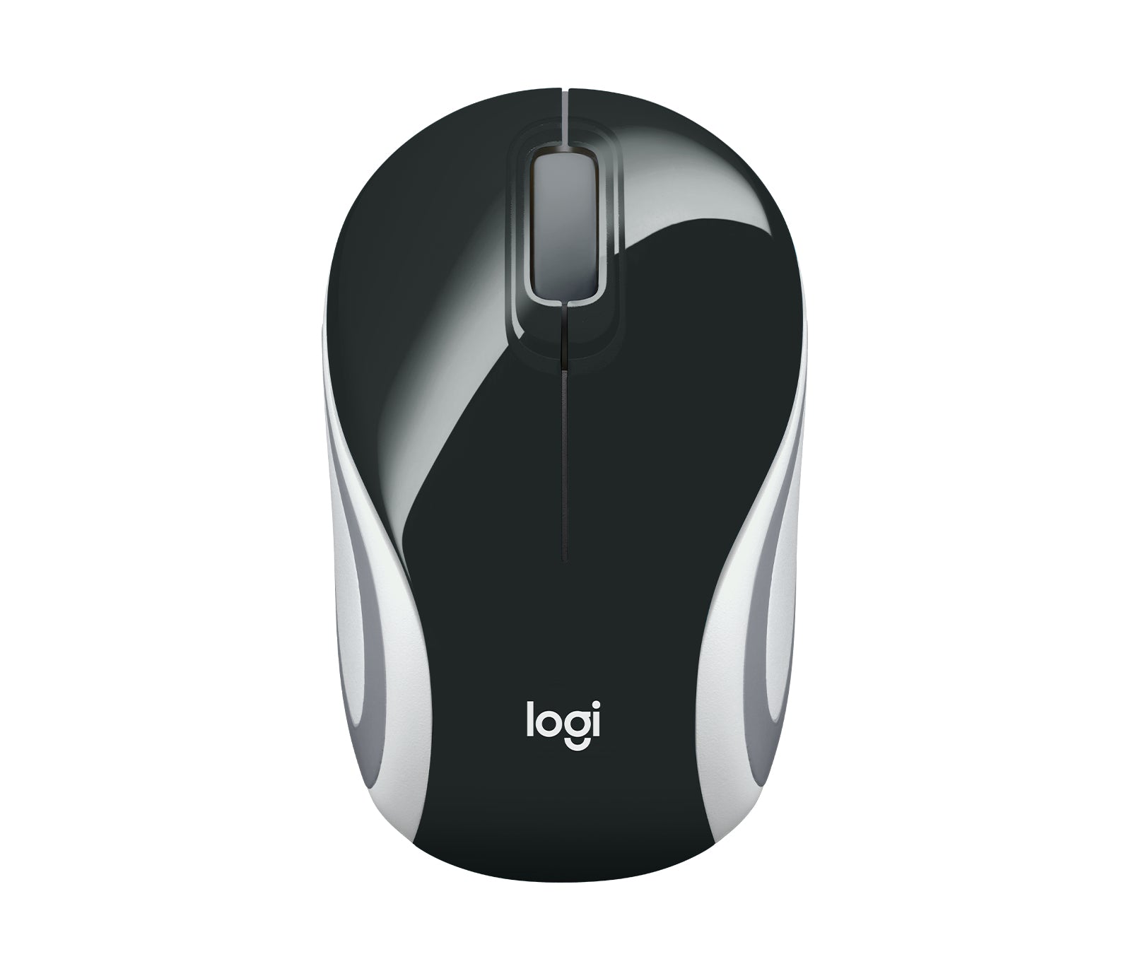 Logitech Wireless Mini Mouse M187 – Maus – Kabellos (2,4 GHz), beidhändig, Schwarz