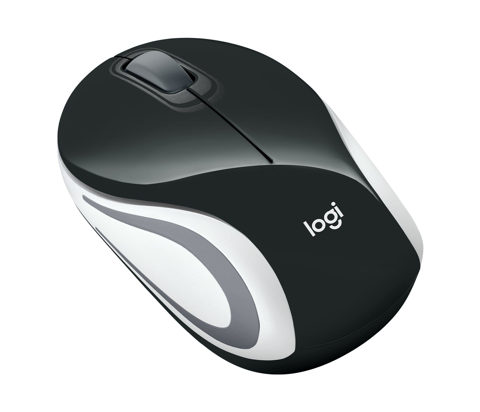 Logitech Wireless Mini Mouse M187 – Maus – Kabellos (2,4 GHz), beidhändig, Schwarz