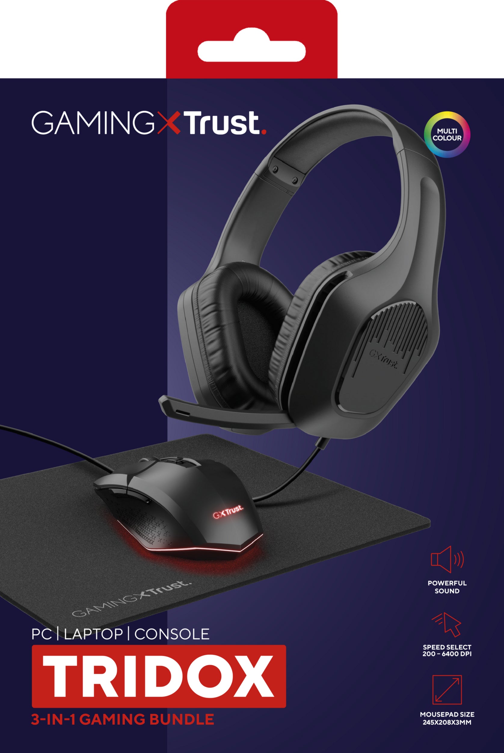Trust GXT790 Gaming-Headset – On-Ear, Stereo, Kabelgebunden, 3,5 mm Klinke, Schwarz