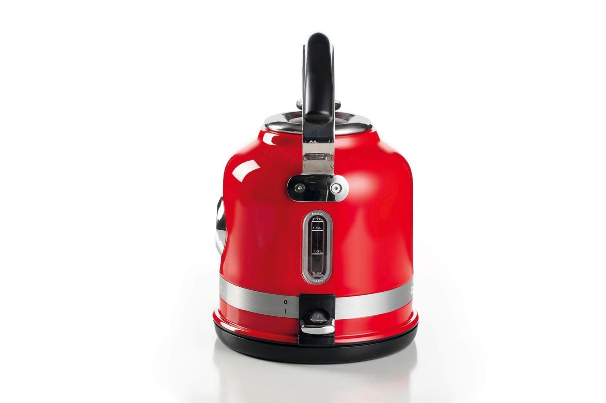 Ariete Wasserkocher – 1,5 l, Edelstahl, Rot, ARI-2854-MODERNA