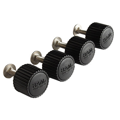 RAM Mounts Verstellknopf (Kit) für Trays – Schwarz/Silber