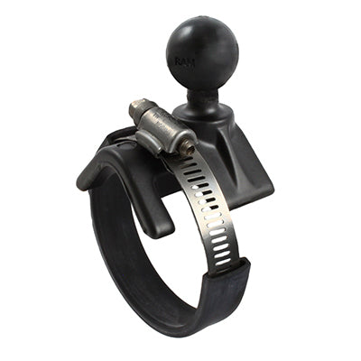 RAM Mounts RAM-B-108B-STRAP40U – Kugel-Basis mit Gurt, Aluminium, 2,5 cm Kugeldurchmesser, Schwarz
