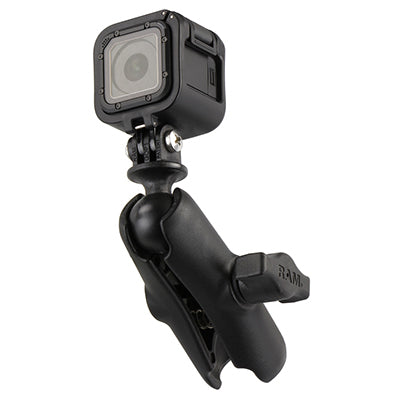 RAM Mounts RAM-B-202-GOP1-201U Halterung – Kugel Ø 2,5 cm, Aluminium/Komposite – für GoPro – Schwarz