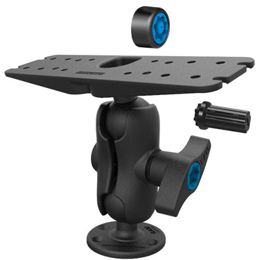 RAM Mounts RAM-SG-D-111U-C – Gimbal, 2.72 kg Tragkraft, für Garmin 1222/1242, Lowrance HDS/Elite (9–12), Schwarz