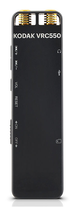 Kodak VRC550 – Digitales Diktiergerät, bis 725 h, 16 GB, USB-C, 3,5 mm