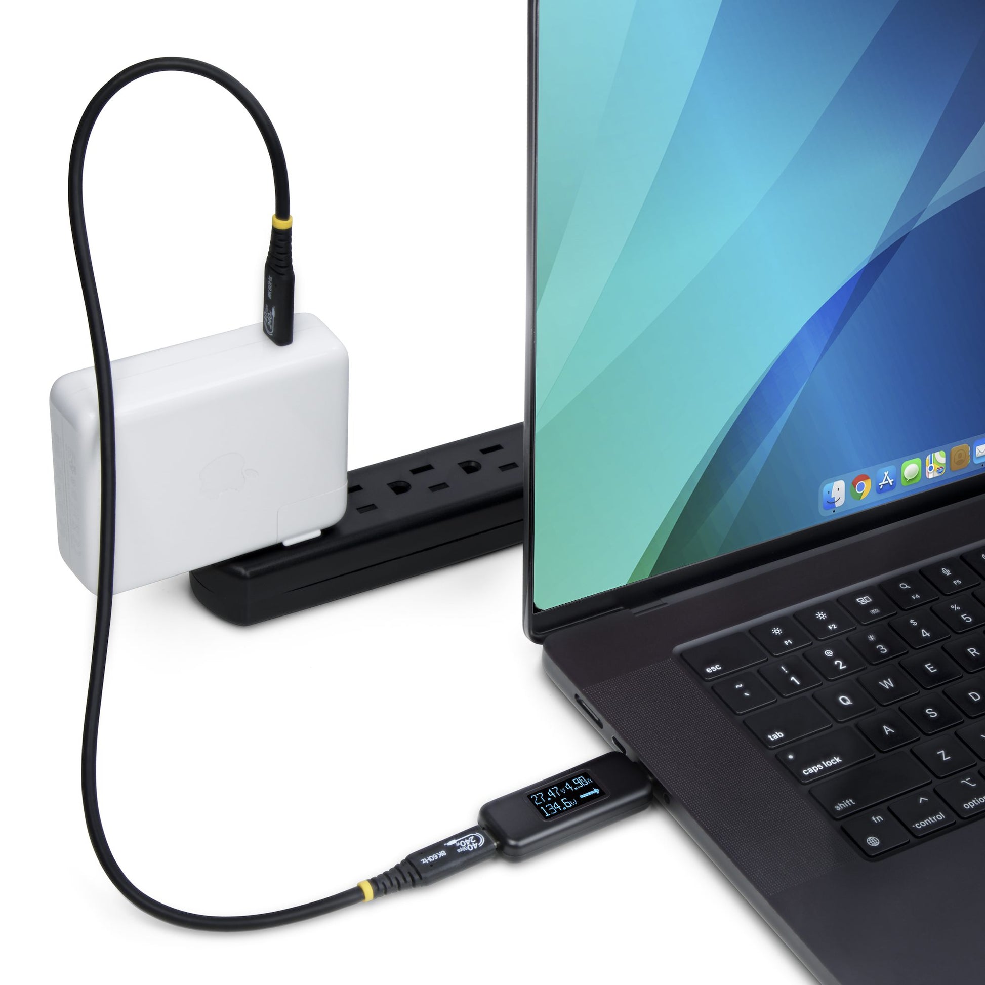StarTech.com USB-C-Leistungstester – 4,5–50 V, bis 6,5 A, 240 W, OLED, für USB-C PD, Schwarz