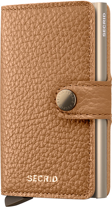 Secrid Miniwallet – RFID-Schutz – 65×102×21 mm – 10 Karten – Leder – Pebble Cappuccino