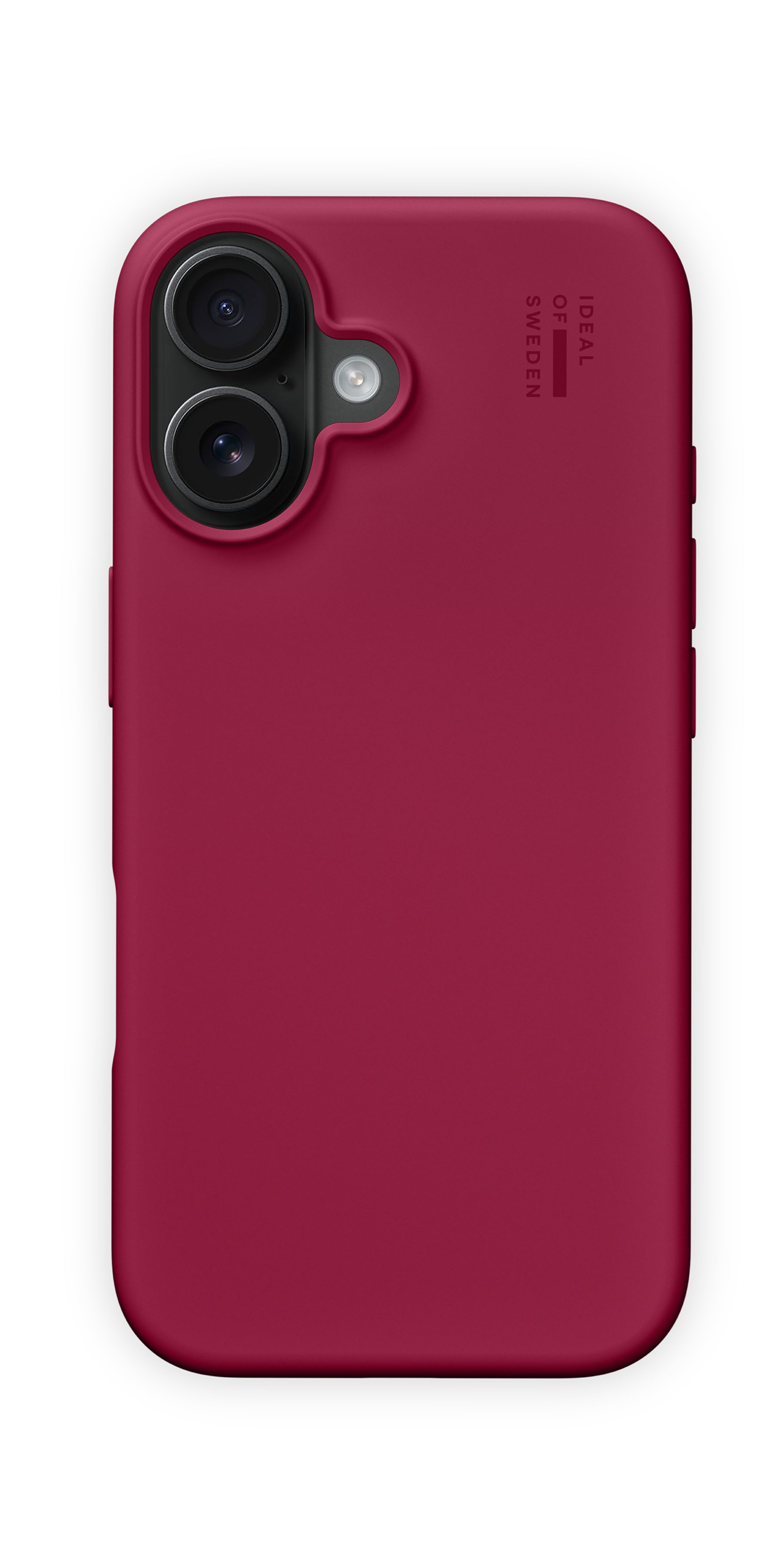 iDeal of Sweden Backcover – für Apple iPhone 16 – MagSafe, Polyester+Silikon, Cranberry, bis 1,52 m sturzsicher