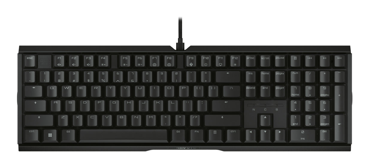 CHERRY XTRFY MX 3.1 – Gaming-Tastatur – Mechanisch (Cherry MX2A Red), kabelgebunden, USB-A, RGB – Schwarz