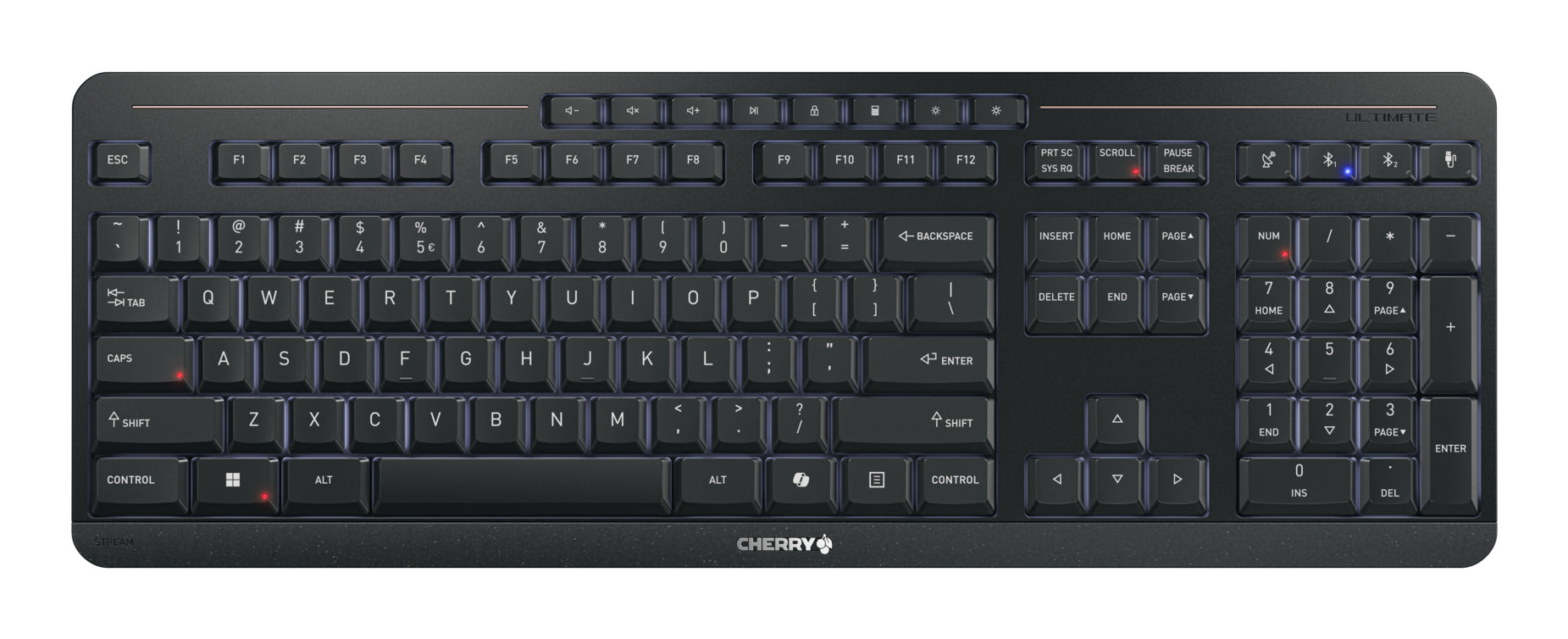 CHERRY 12033128 – Tastatur, kabelgebunden (USB-B), US-Layout (EN)