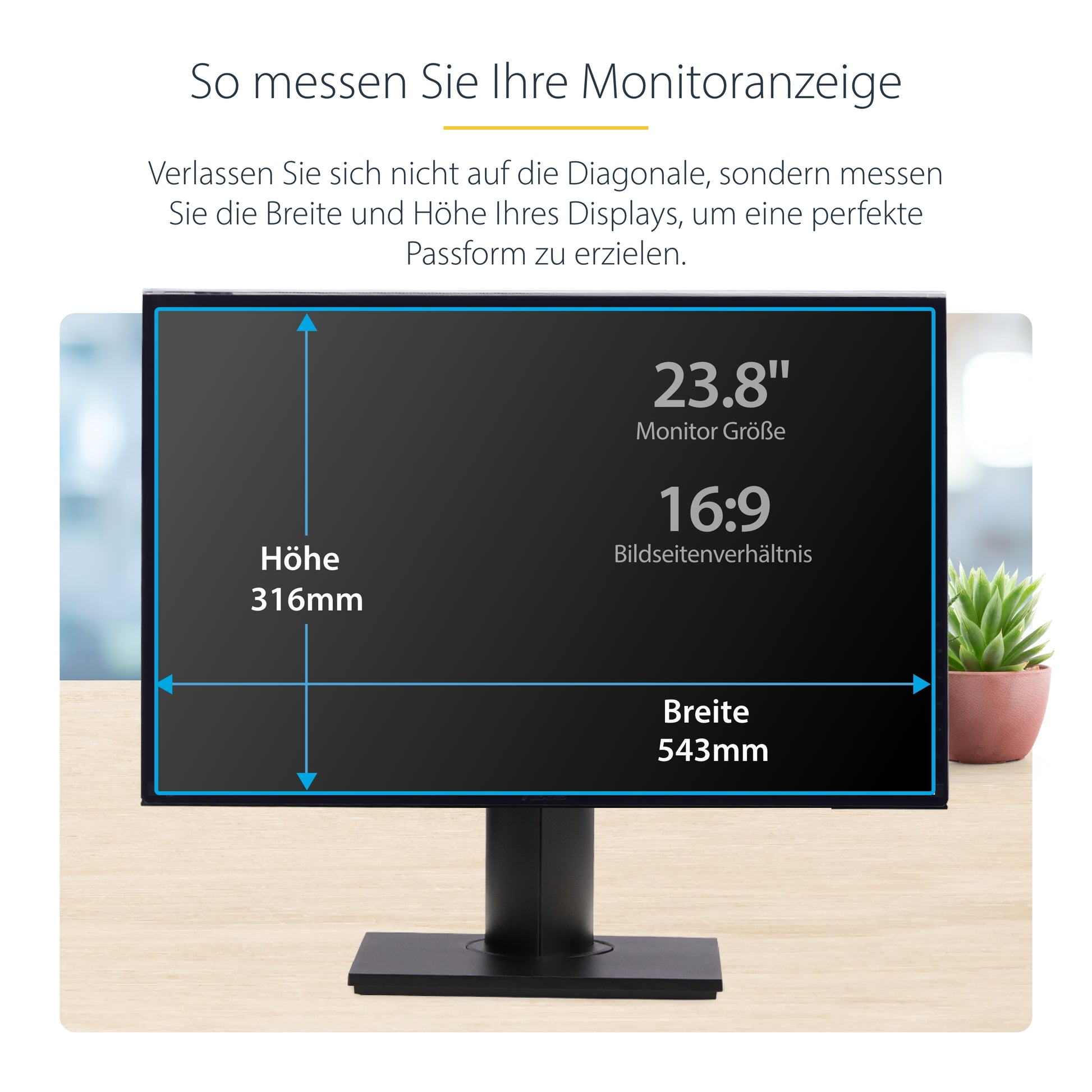 StarTech.com Displayschutz für 23,8" Monitor