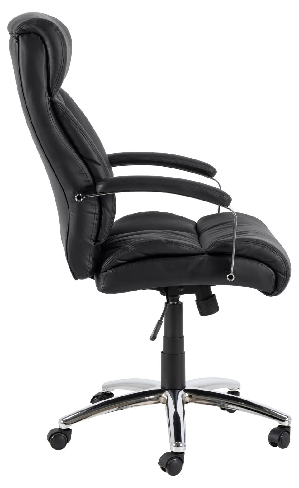 Actona AC Design Bürostuhl Benson – Kunstleder, Metallgestell, Schwarz