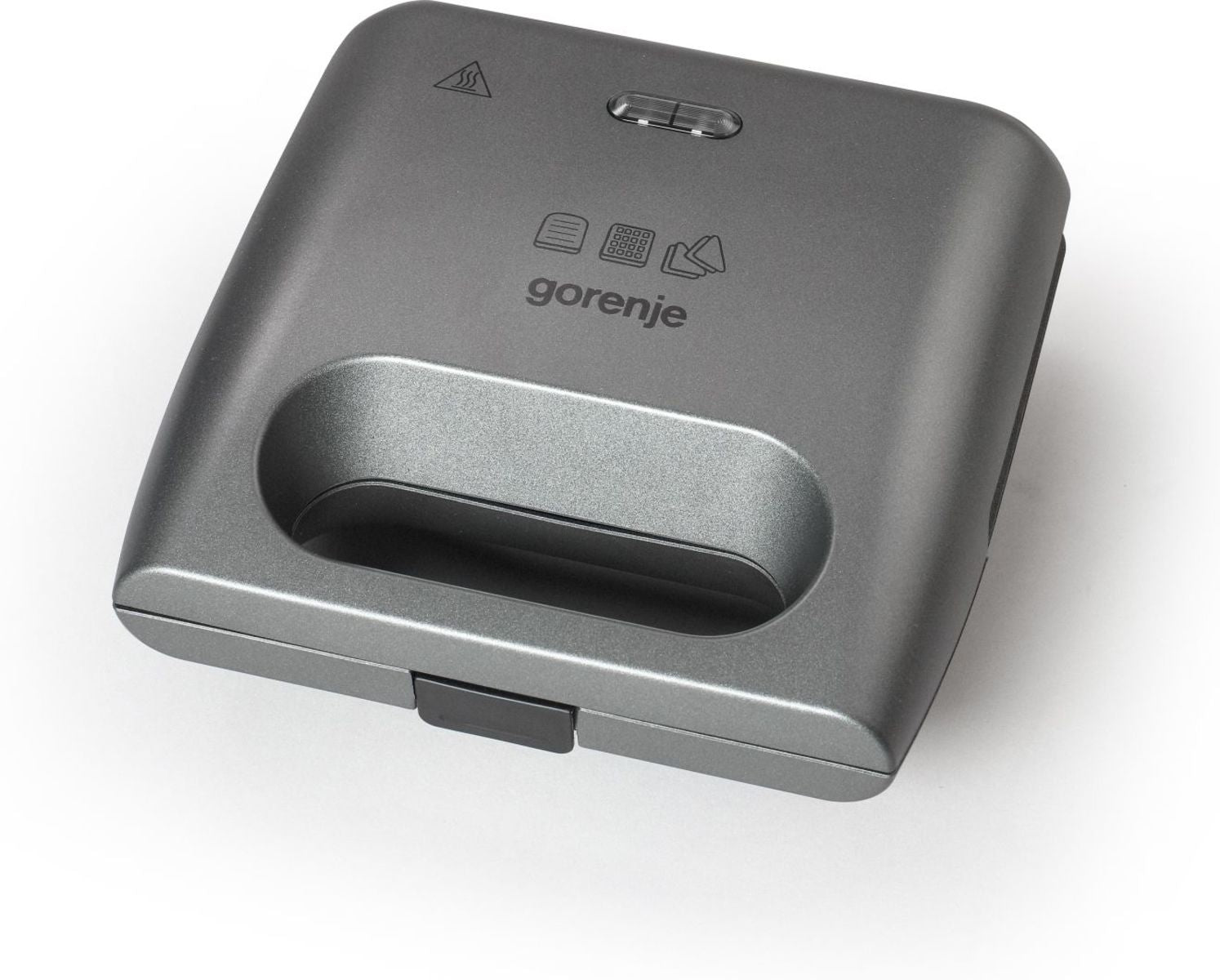Gorenje Sandwichmaker SM703GCG – 700 W, Abnehmbare Platten & Antihaftbeschichtung – Silber