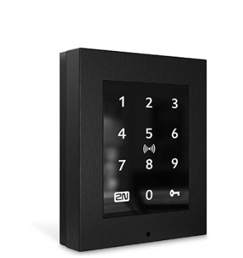 2N Access Unit 2.0 Touch – 108×45×131 mm, schwarz, IP54