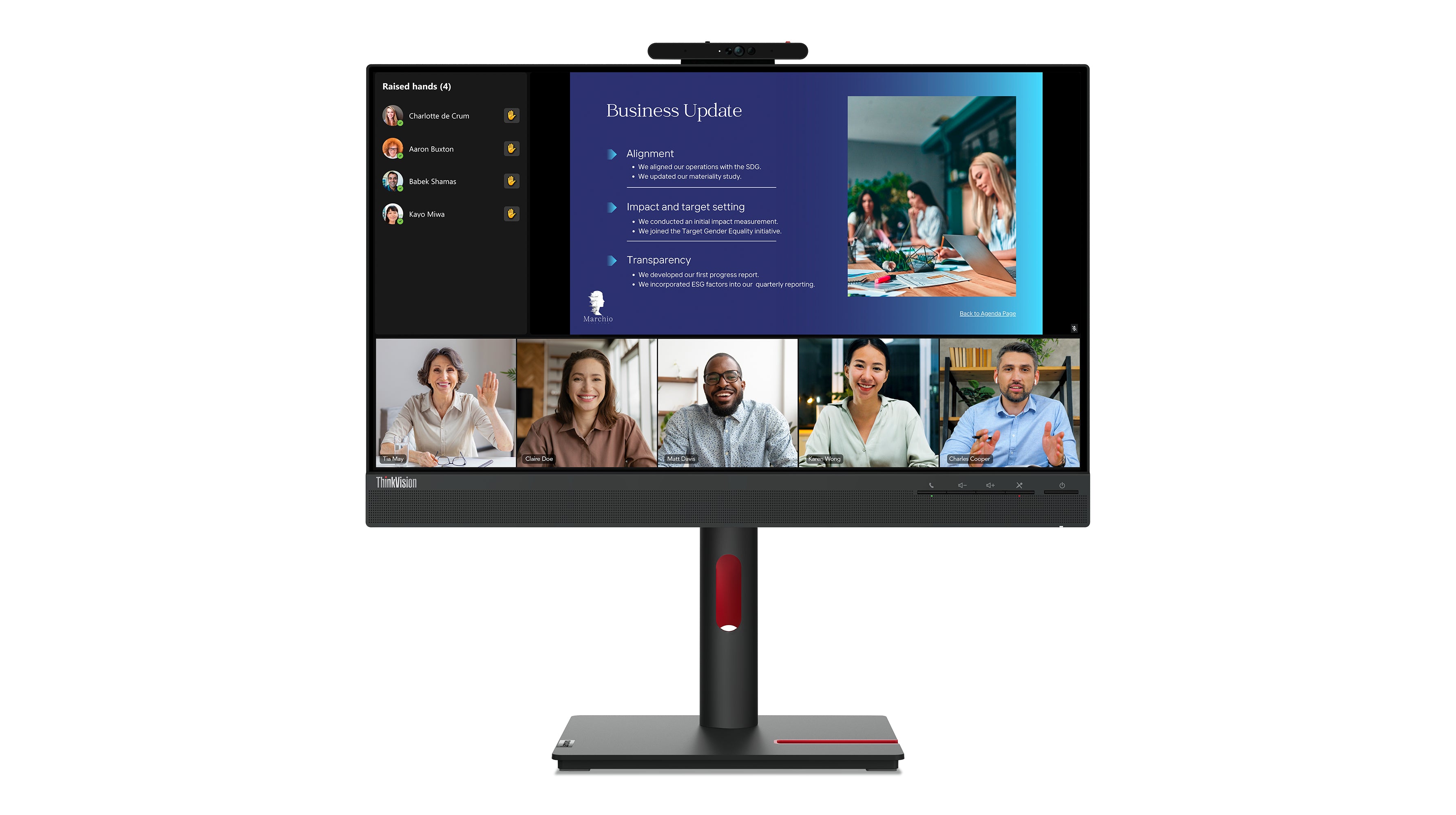 Lenovo Thinkvision T24V-30 – Monitor, 23,8", VESA 100 × 100, Raven Black