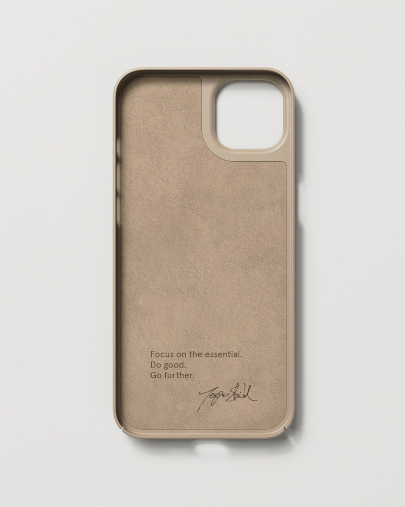 Nudient – Backcover – für Apple iPhone 14 Plus, MagSafe, Mikrofaser+Recycelter Kunststoff, Clay Beige