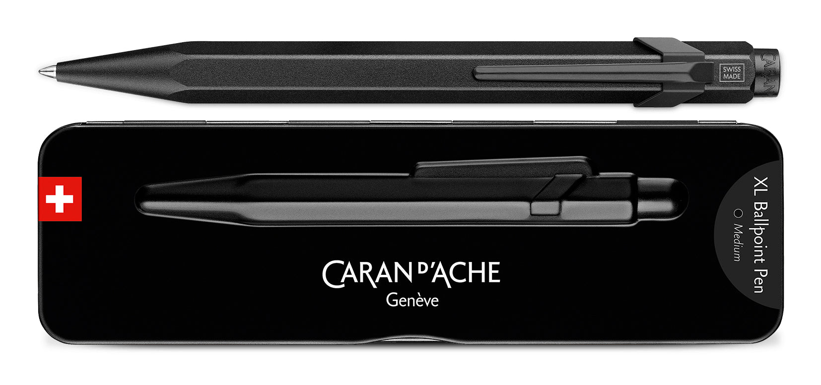 Caran d-Ache Kugelschreiber – Schwarz, Aluminium