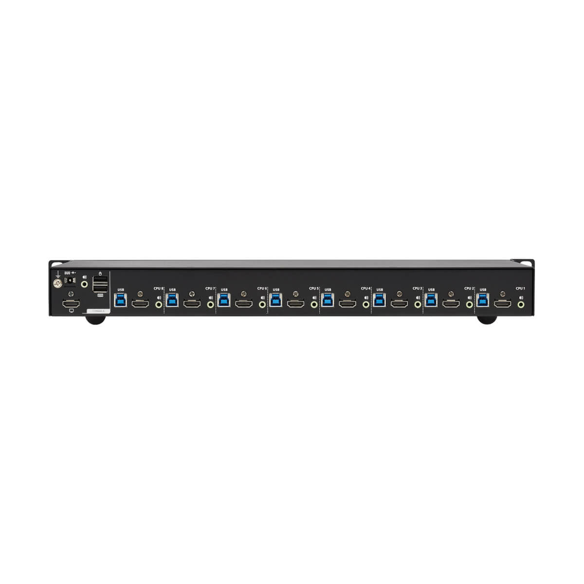 Tripp Lite B024-H4U08 – 8-Port HDMI KVM-Switch – 4K/60 Hz, USB 2.0-Hub, Audio, 1U-Rack