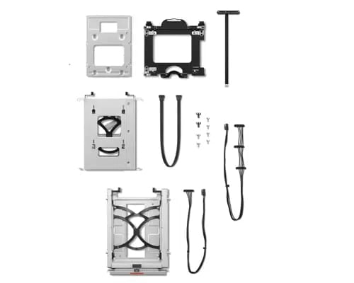 Lenovo 4XF1M24243 – Montagehalterung – für ThinkStation P3 Tower, ThinkStation P3 Ultra, Schwarz, Edelstahl