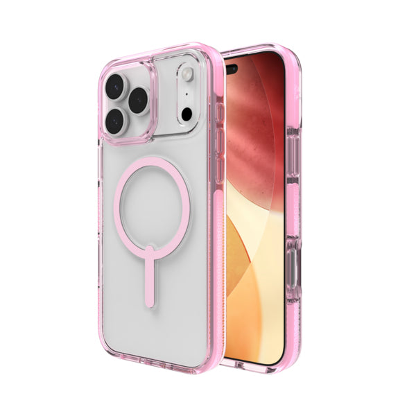 ZAGG Santa Cruz Snap – Backcover – für Apple iPhone 17 Pro Max, MagSafe, Graphen, Pink, bis 4 m Sturzsicher