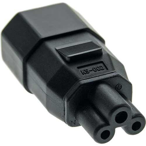 Microconnect Netzadapter IEC 320 C14 zu IEC 320 C5 – Schwarz