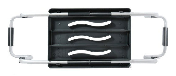 MSV Badewannensitz 140704 – 70×18,7×26,1 cm, Aluminium/Polypropylen (Sitz), 120 kg, Dunkelgrau