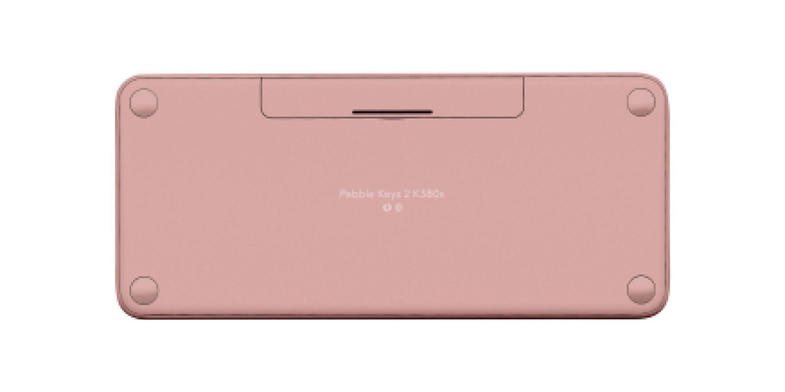 Logitech Pebble Keys 2 K380s – Tastatur, kabellos (Bluetooth), DE-Layout (DE), Multi-Device, Rosa