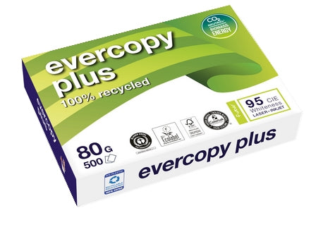 Clairefontaine Kopierpapier – A4, 80 g/m², CIE 95 – für Inkjet/Laser/Kopierer – FSC, EU Ecolabel – 500 Blatt