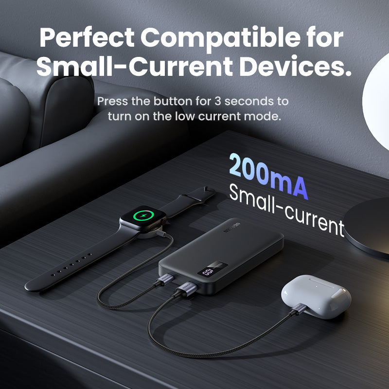 Ugreen 25742 Powerbank 10'000 mAh – 20 W PD, 1× USB-C, 1× USB-A, schwarz