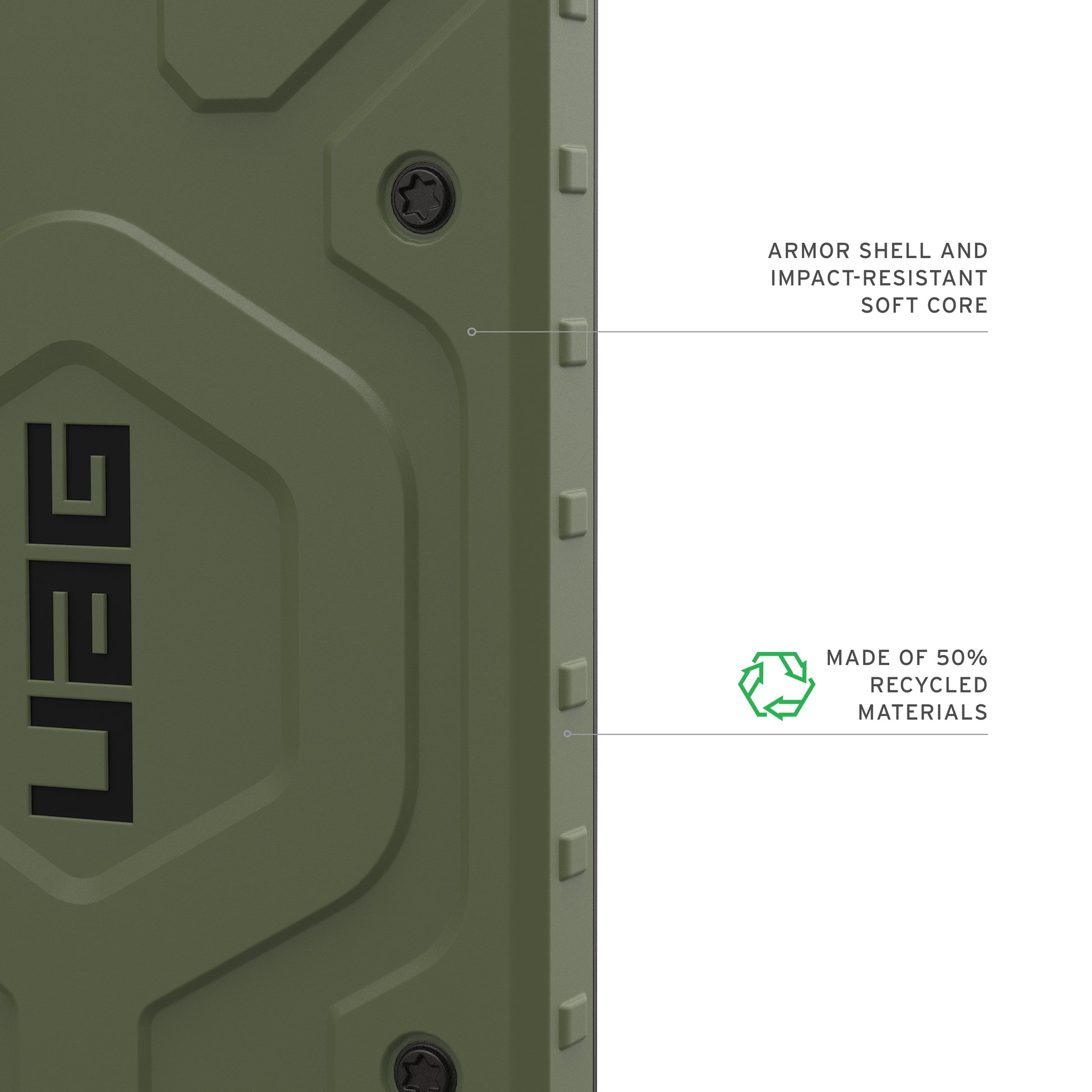 Urban Armor Gear UAG Pathfinder – Rückcover – für Samsung Galaxy S26+ – MagSafe, PC, Olive