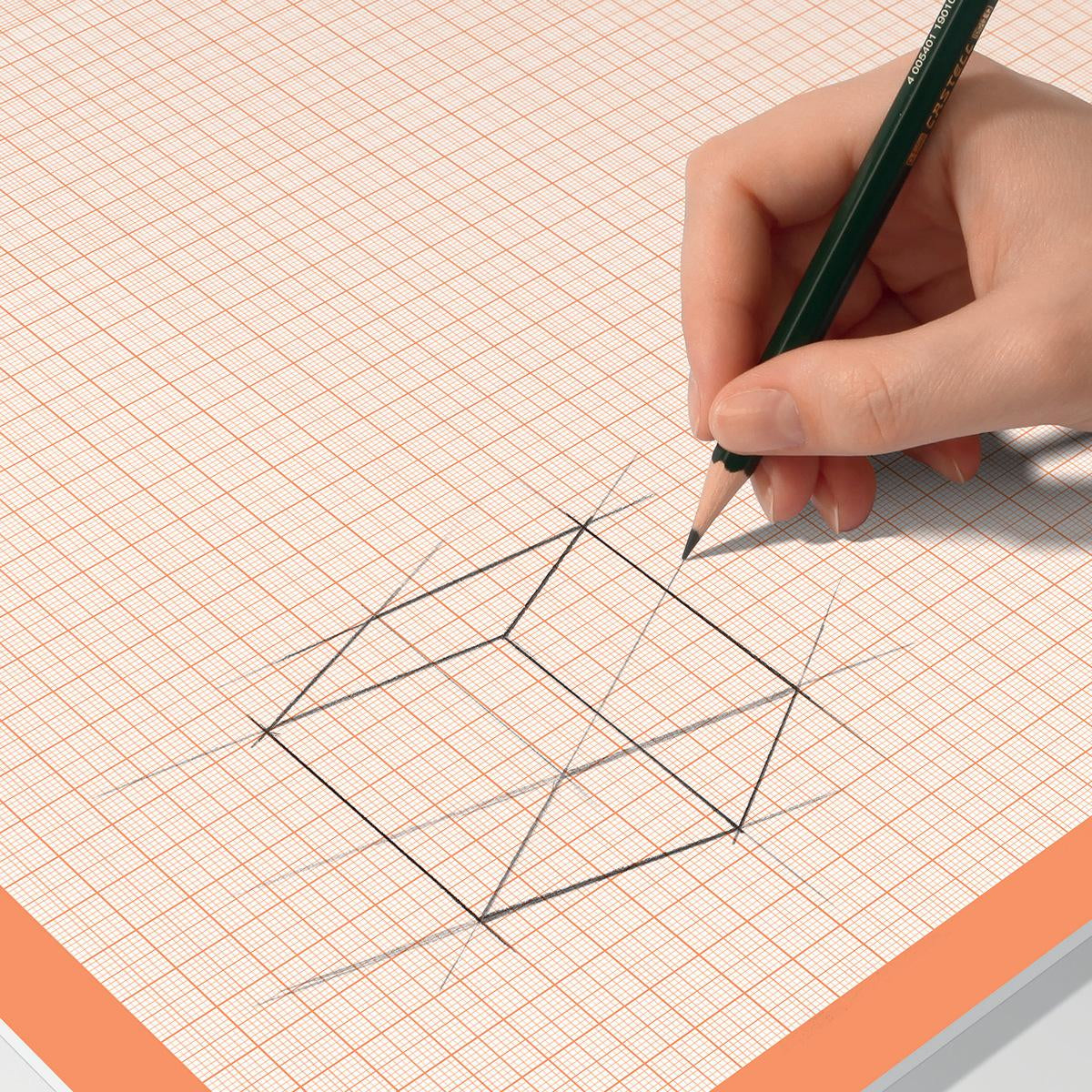 Sigel Schreibunterlage – Millimeterkariert – 595 × 410 mm – Papier