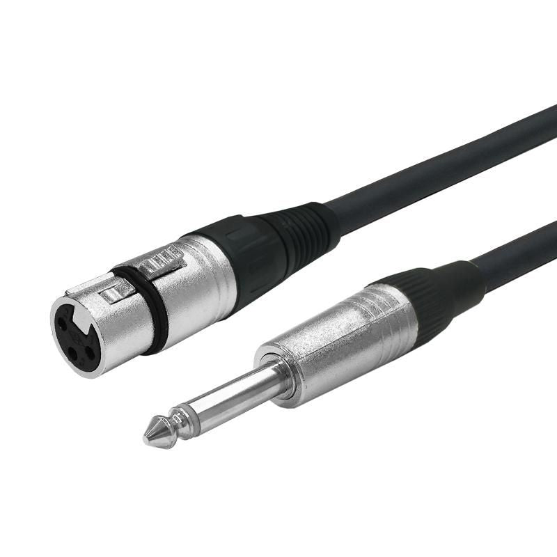 Vivolink XLR-auf-Klinke-Kabel – XLR Buchse zu 6,3 mm Klinke Stecker – 3 m, 3-polig