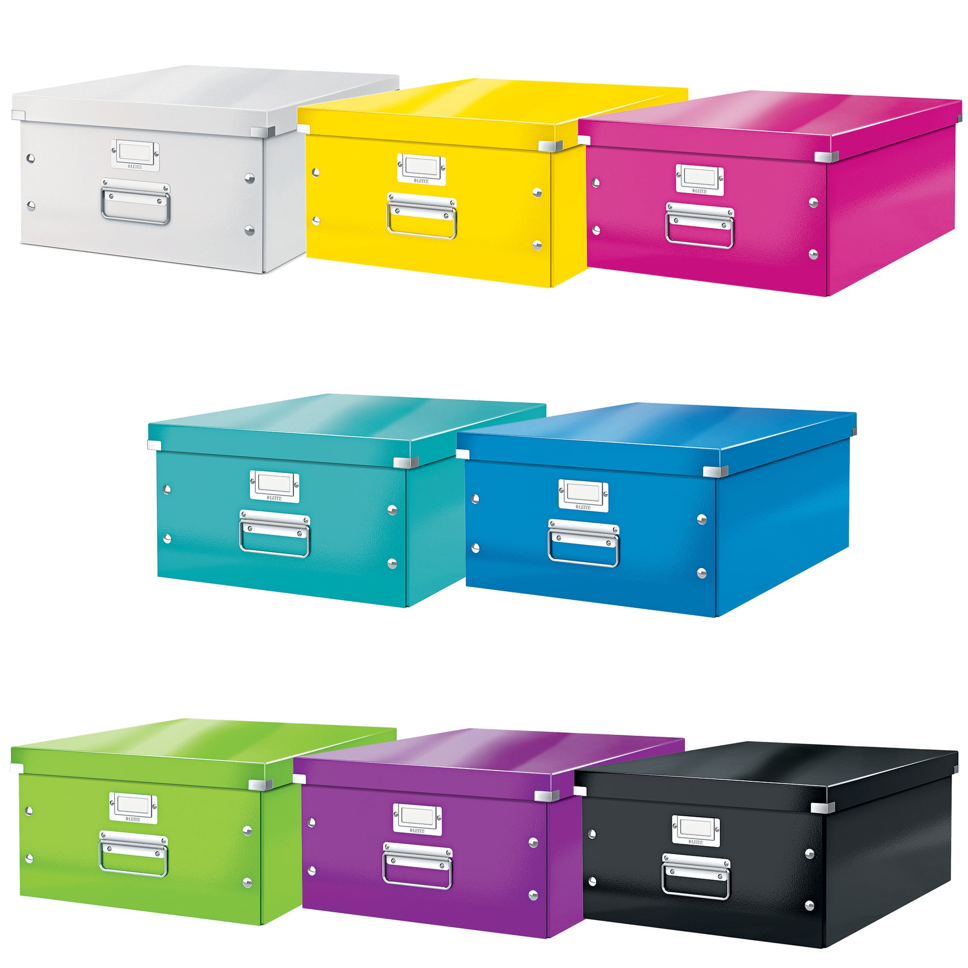 Leitz Click&Store WOW Aufbewahrungsbox B 369 × H 200 × T 482 mm – für A3, mit Tragegriff, stapelbar, grün