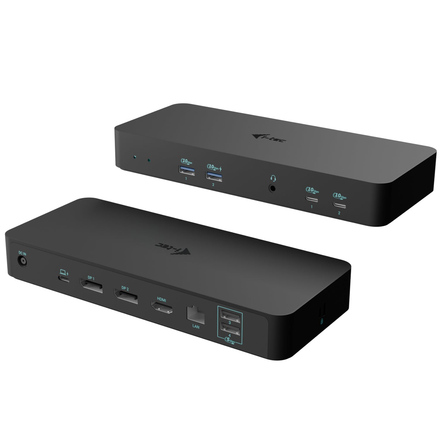 I-TEC Intelligente Triple DS Dockingstation – USB-C, 2× DP, 1× HDMI, 4× USB-A, 2× USB-C, 100 W PD, GbE