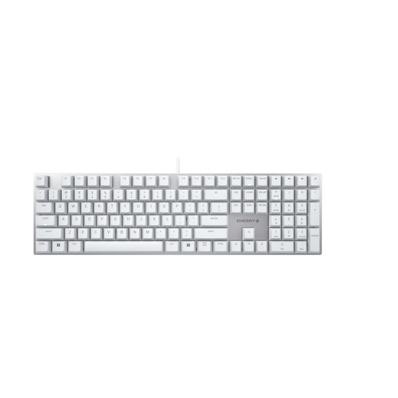 CHERRY KC 200 MX – Tastatur, kabelgebunden (USB-A), US-Layout (EN), Fullsize (mit Ziffernblock) – für Windows