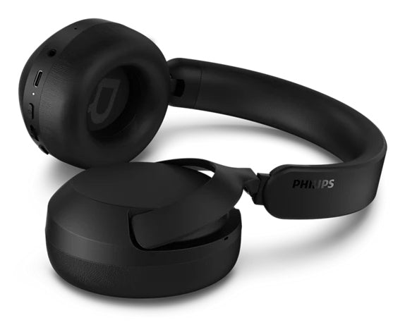 Philips TAH6000BK/00 Over-Ear Kopfhörer – Stereo, Kabel + BT, ANC, Schwarz, BT 6.0