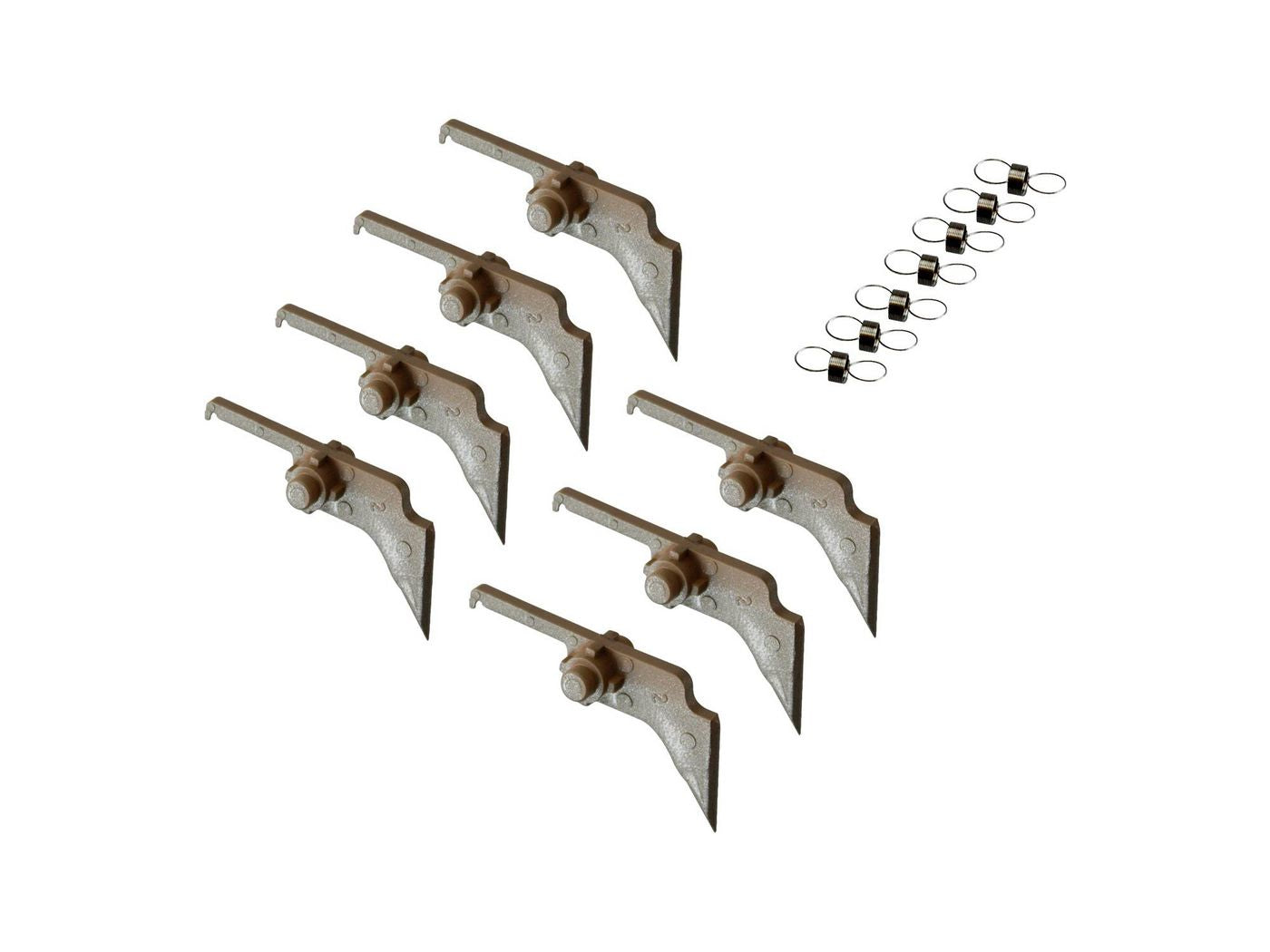 CoreParts Picker-Finger 7er-Set, inkl. Federn, Grau – für Aficio MP4000/MP5000 und andere