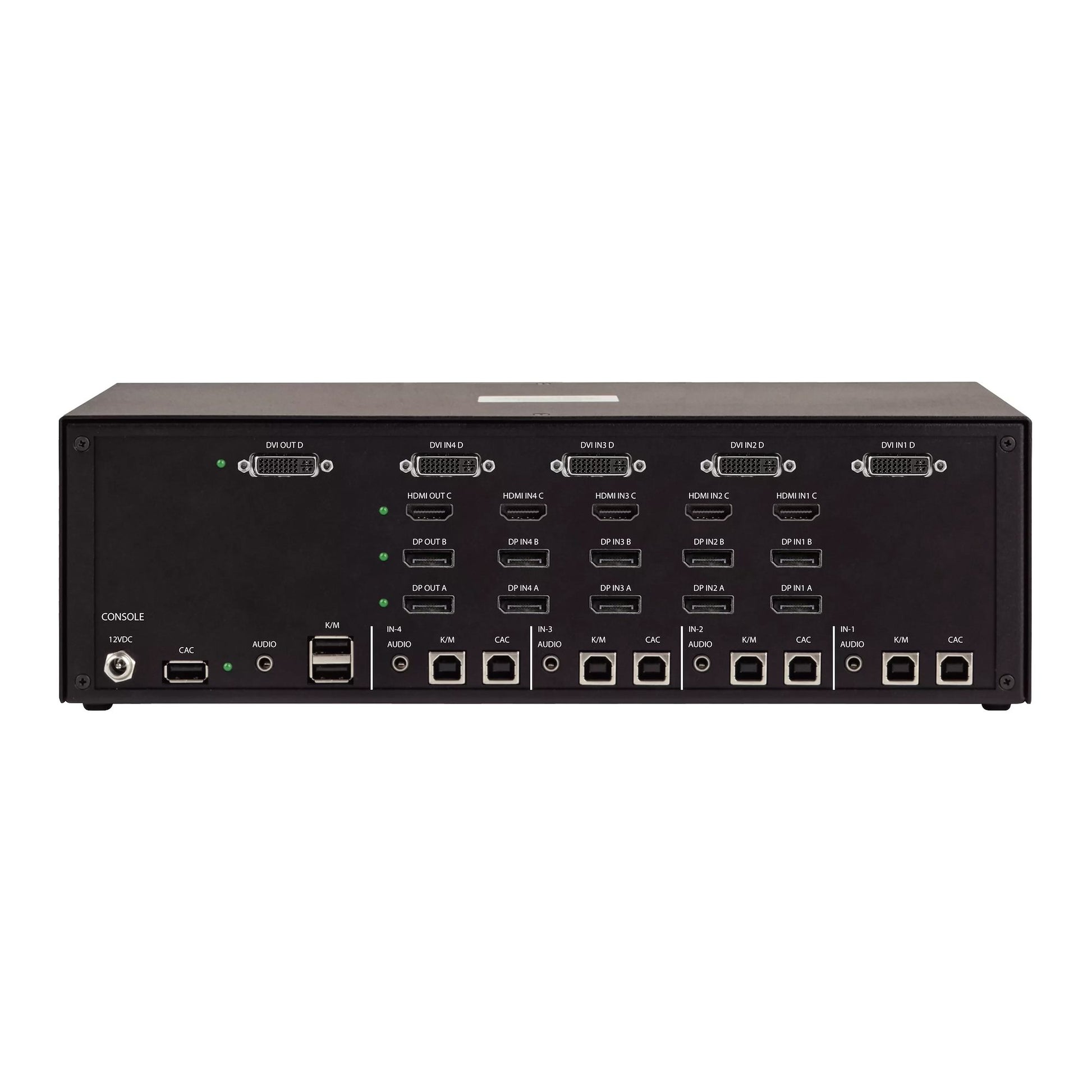 StarTech.com CK4-HPD404C – 4-Port DP/HDMI/DVI KVM-Switch, USB 2.0-Hub, Audio